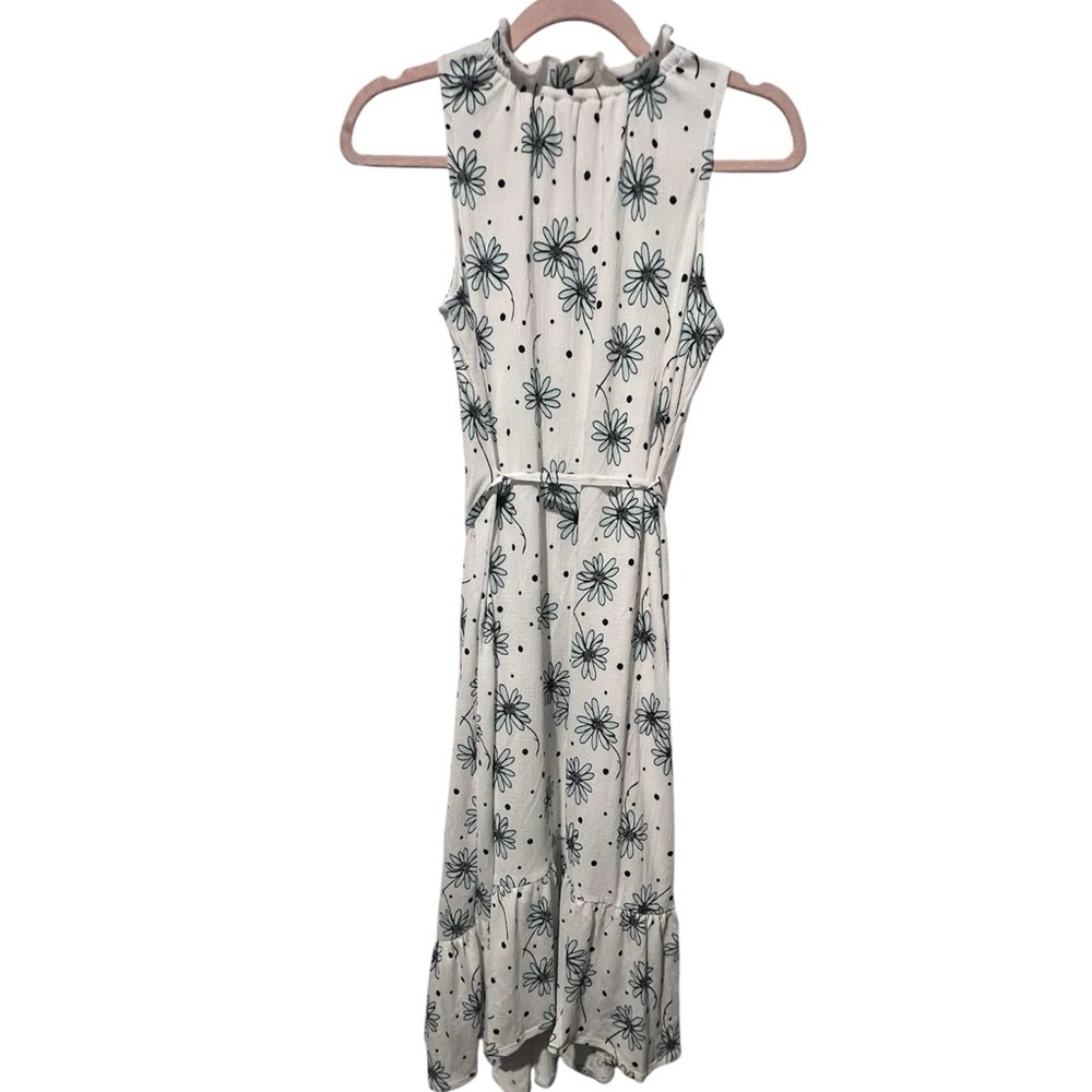 Cato White and Black Floral Maxi Dress